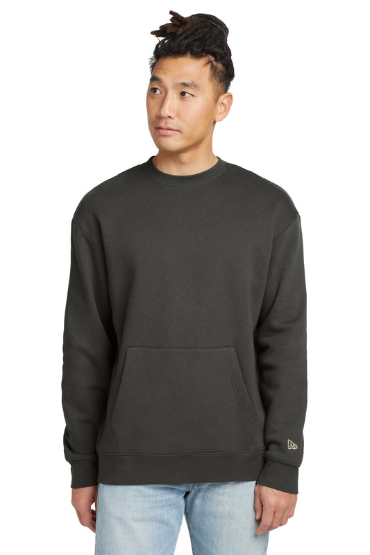New Era Heritage Fleece Pocket Crew NEA527 - EMBROIDERED