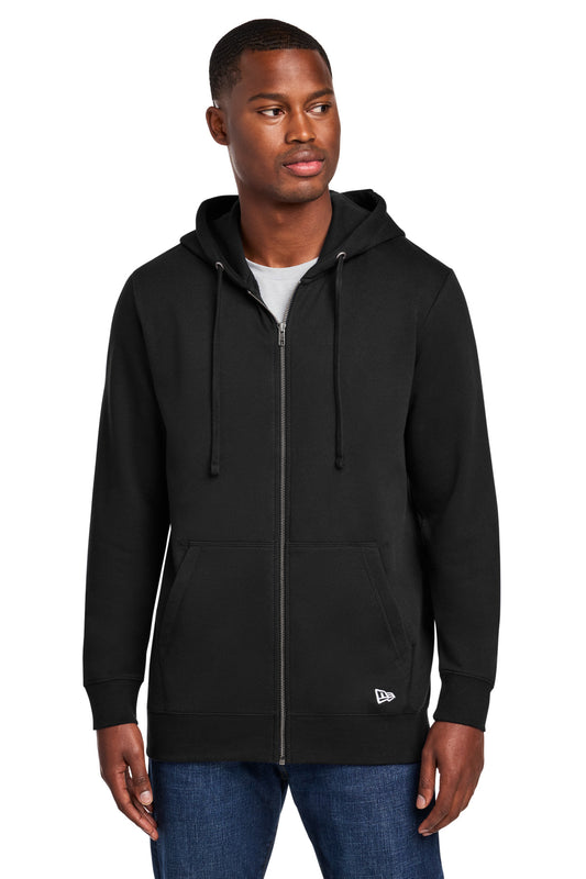 New Era Comeback Fleece Full-Zip Hoodie NEA551 - EMBROIDERED