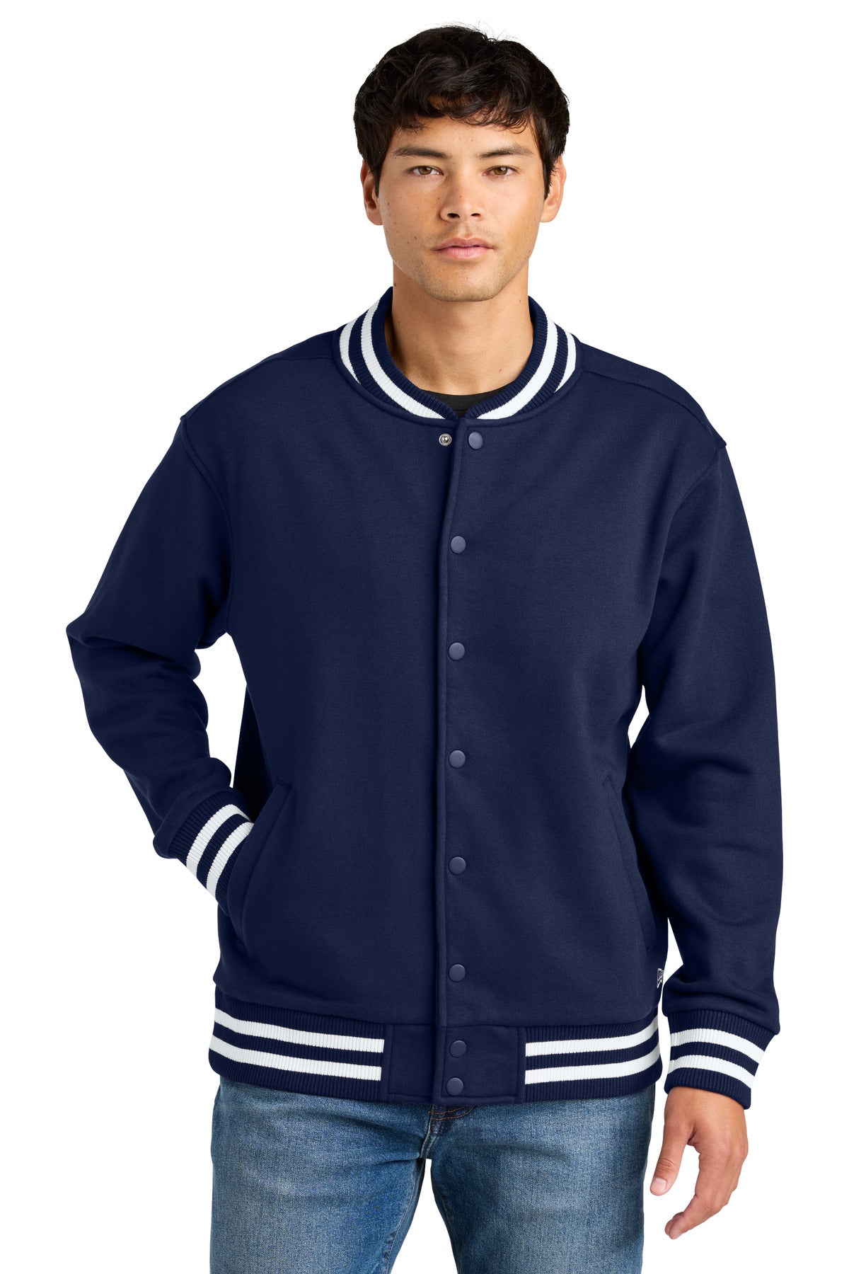 New Era Varsity Heavyweight Fleece Jacket NEA560 - EMBROIDERED