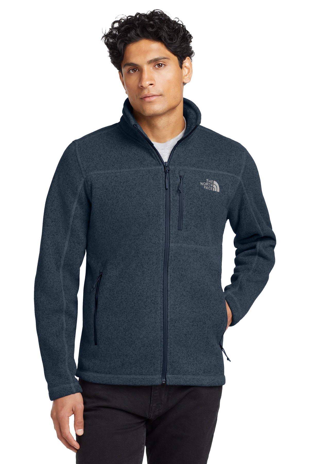 The North Face Sweater Fleece Jacket. NF0A3LH7 - EMBROIDERED