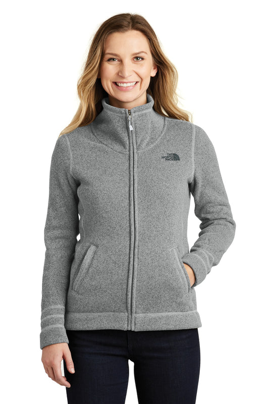 The North Face Women's Sweater Fleece Jacket. NF0A3LH8 - EMBROIDERED