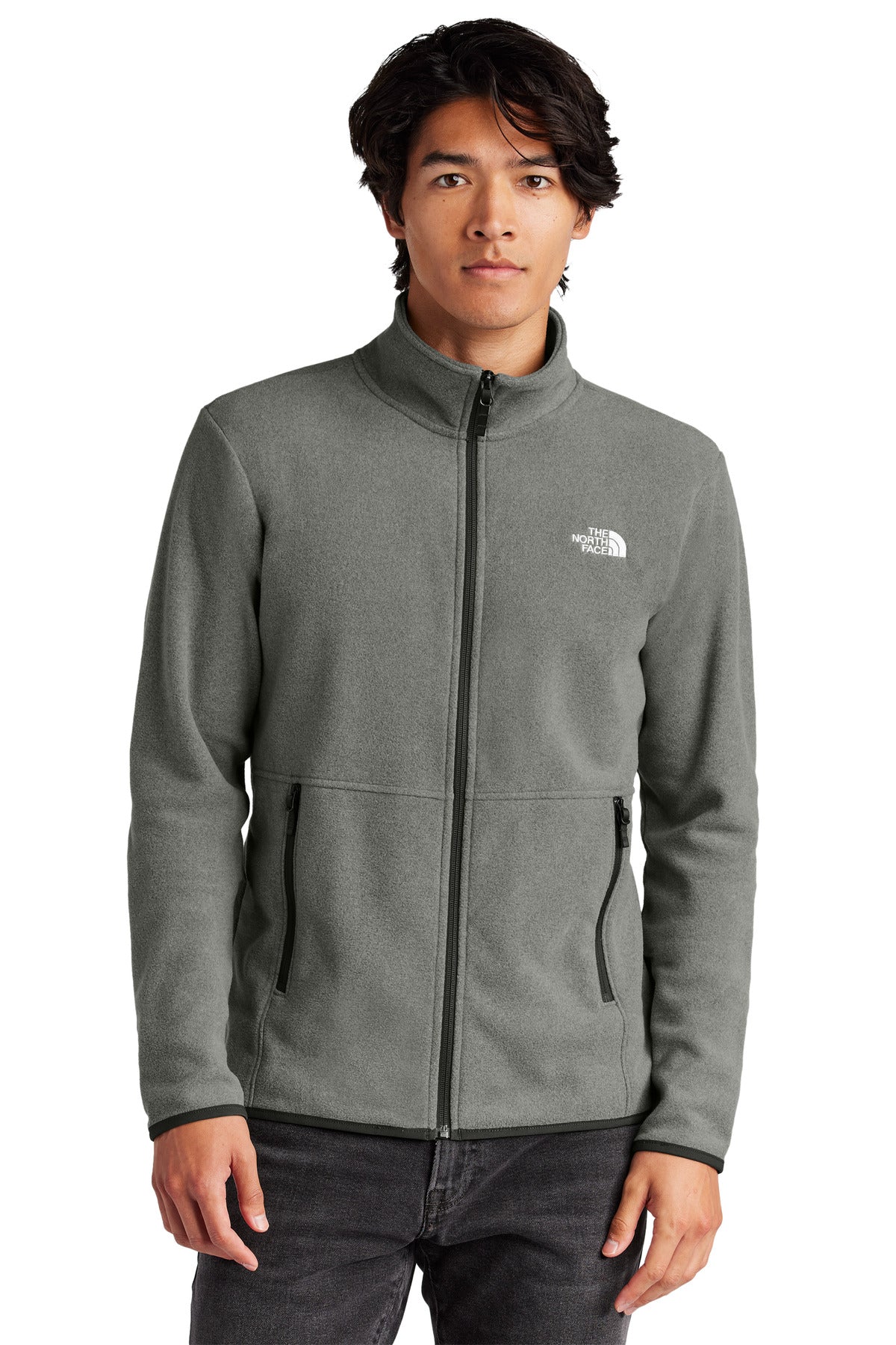The North Face Glacier Full-Zip Fleece Jacket NF0A7V4J - EMBROIDERED
