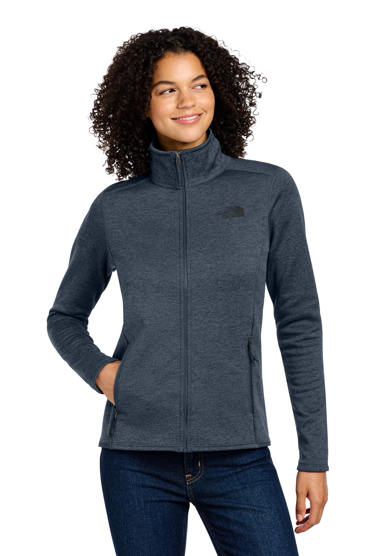 The North Face Women's Skyline Full-Zip Fleece Jacket NF0A7V62 - EMBROIDERED