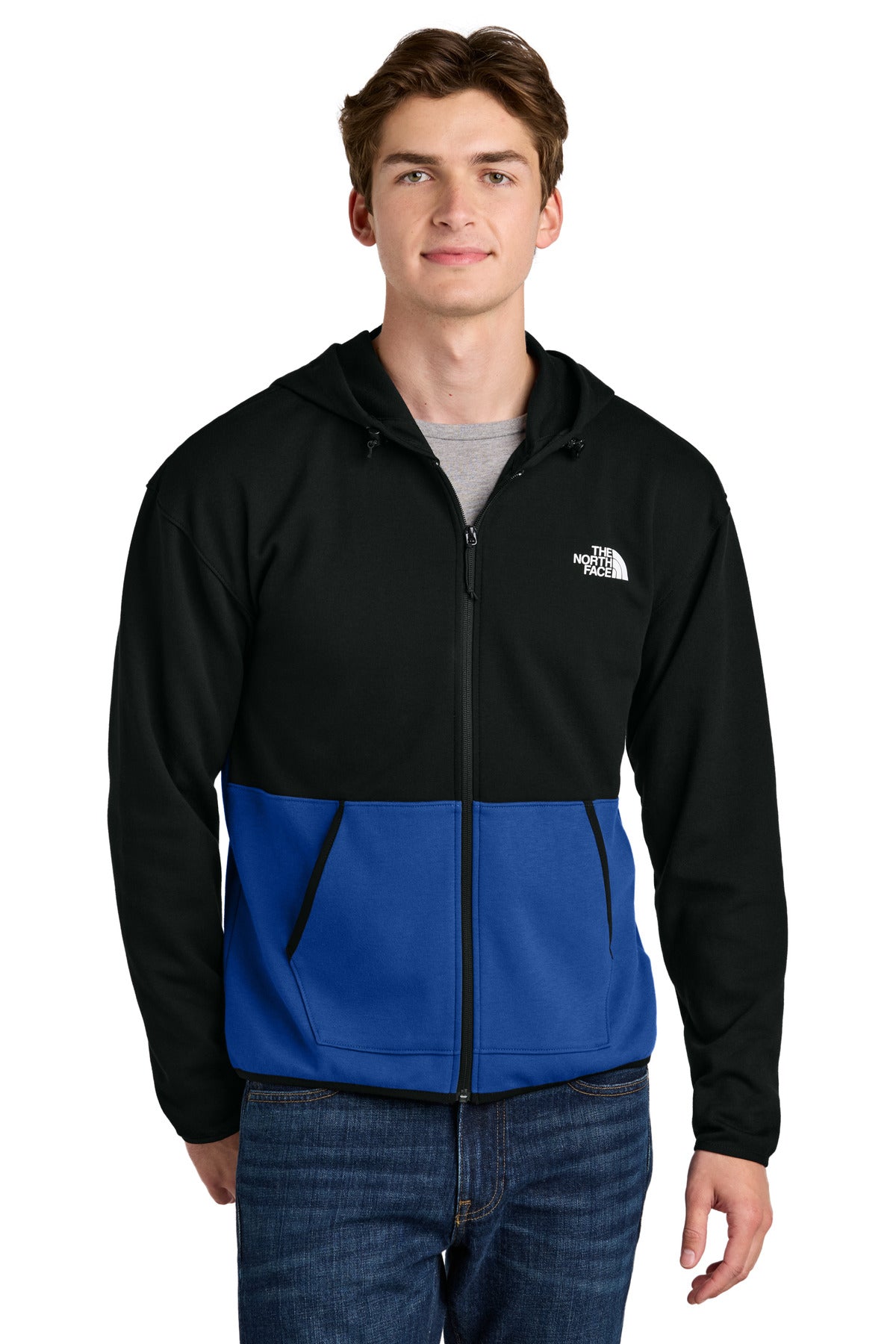 The North Face Double-Knit Full-Zip Hoodie NF0A8BUS - EMBROIDERED
