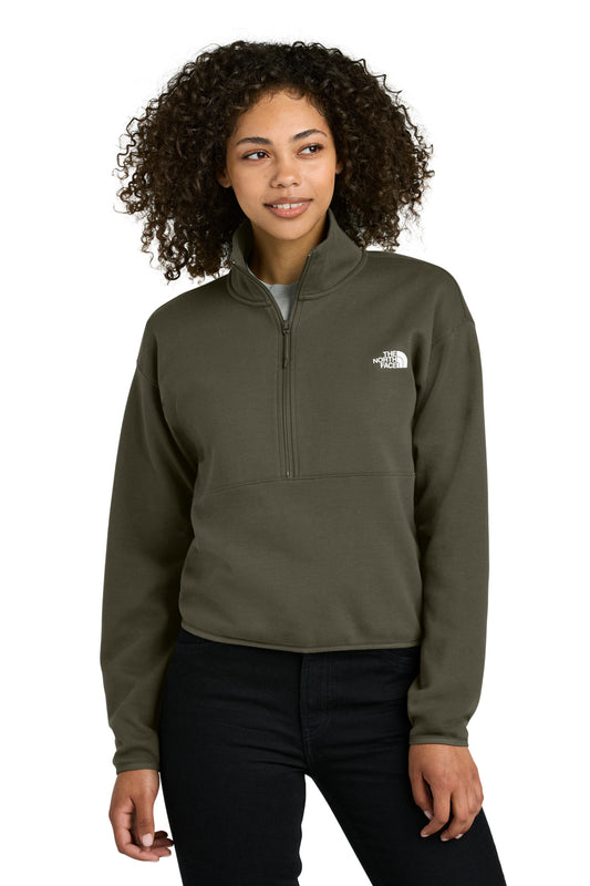 The North Face Women's Double-Knit 1/2-Zip Fleece NF0A8C5H - EMBROIDERED
