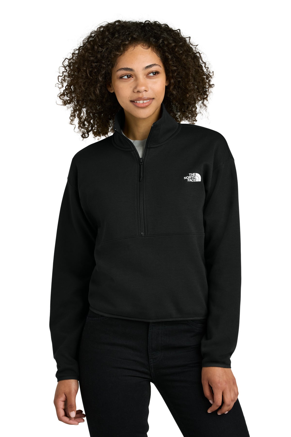 The North Face Women's Double-Knit 1/2-Zip Fleece NF0A8C5H - EMBROIDERED