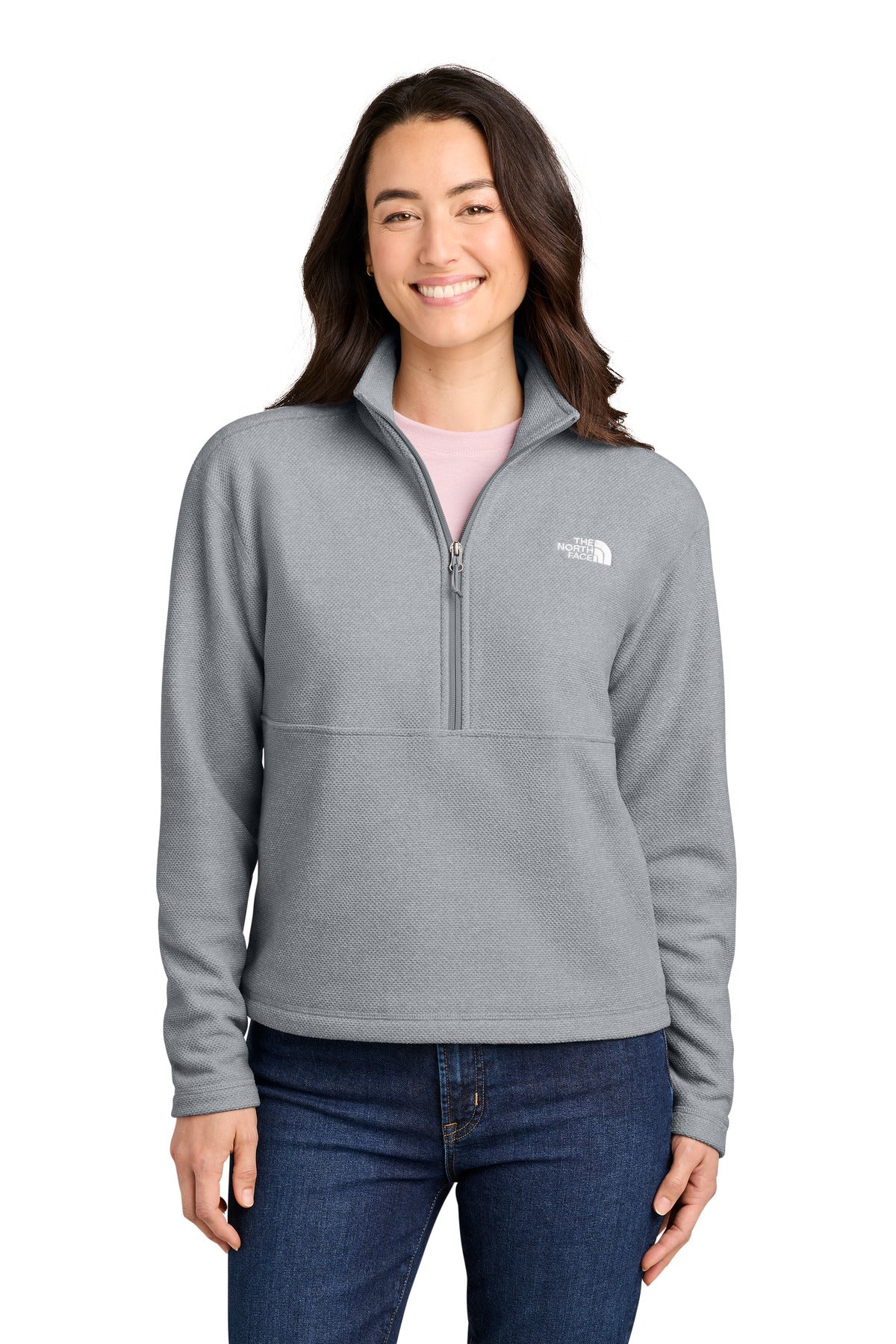 The North Face Women's Textured Pine Grove 1/2-Zip NF0A8JF7 - EMBROIDERED