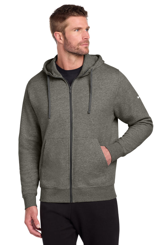 Nike Club Fleece Sleeve Swoosh Full-Zip Hoodie NKDR1513 - EMBROIDERED