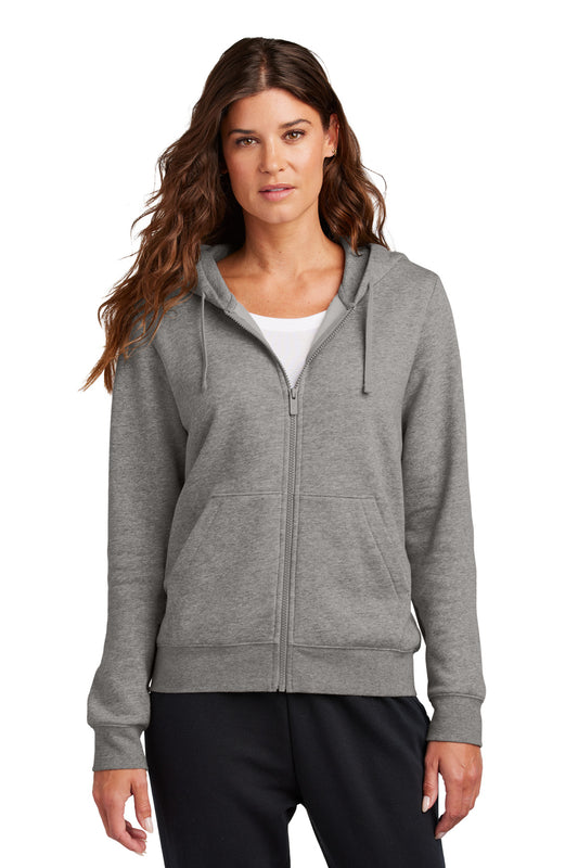 Nike Women's Club Fleece Sleeve Swoosh Full-Zip Hoodie NKFD9890 - EMBROIDERED