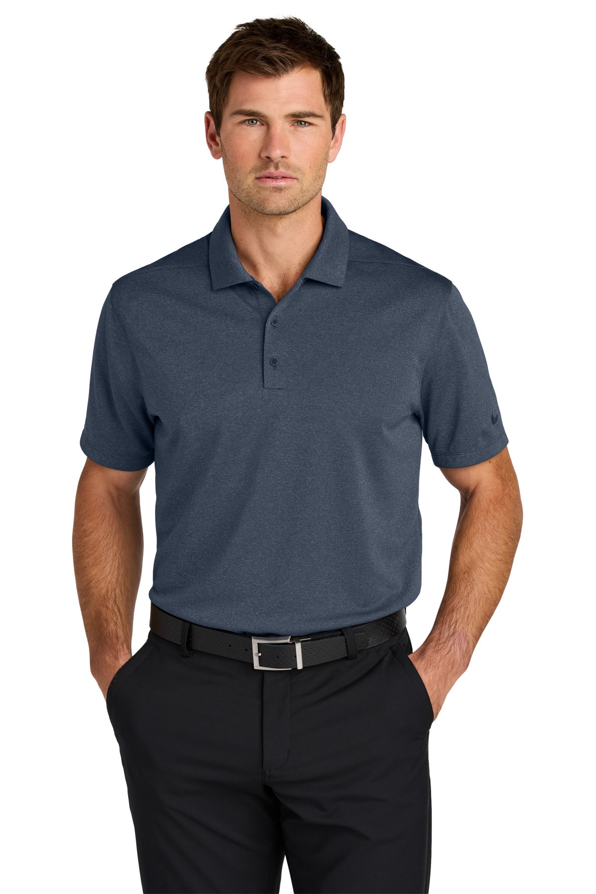 Nike Dri-FIT Smooth Heather Polo NKFQ4794 - EMBROIDERED
