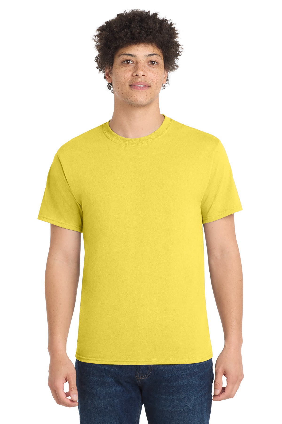 Port & Co Core Blend Tee. PC55 - EMBROIDERED