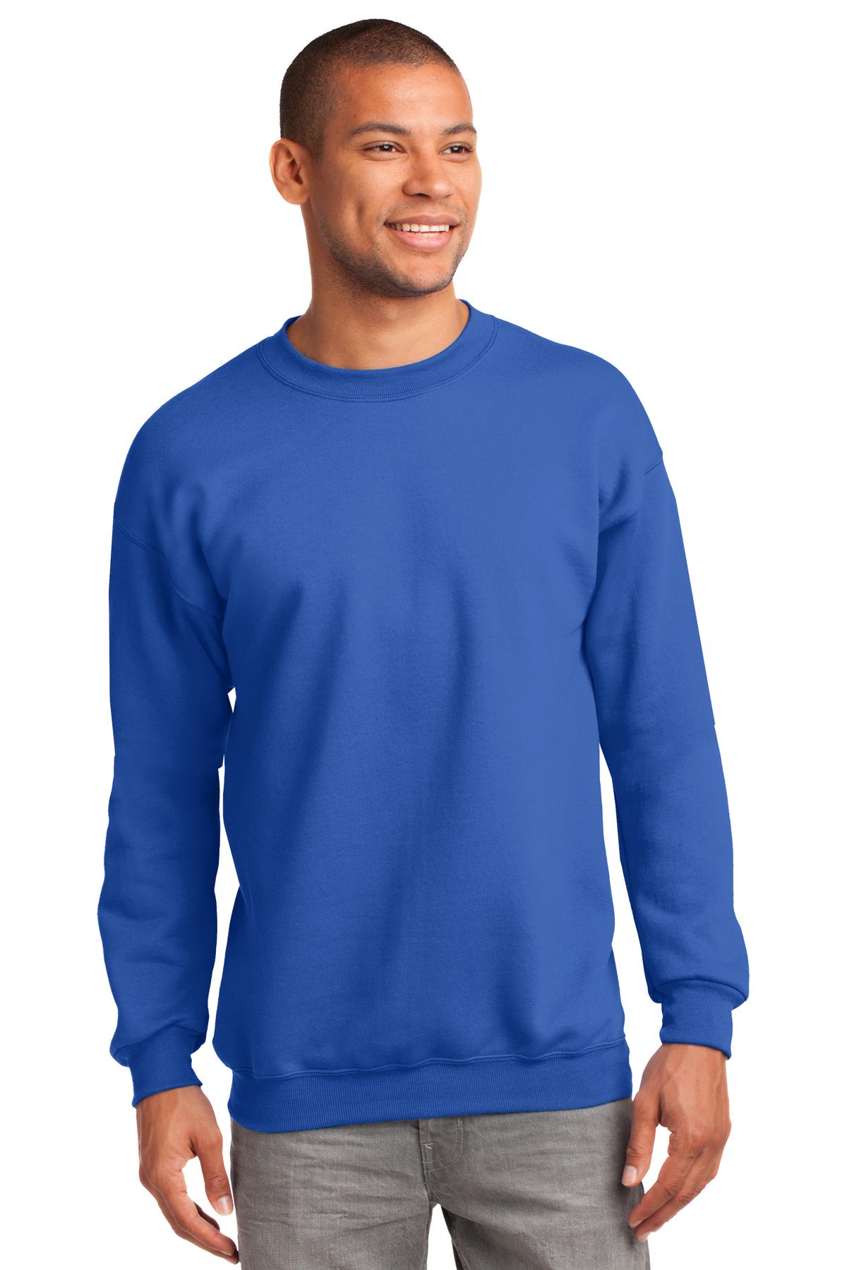 Port & Co Tall Essential Fleece Crewneck Sweatshirt. PC90T