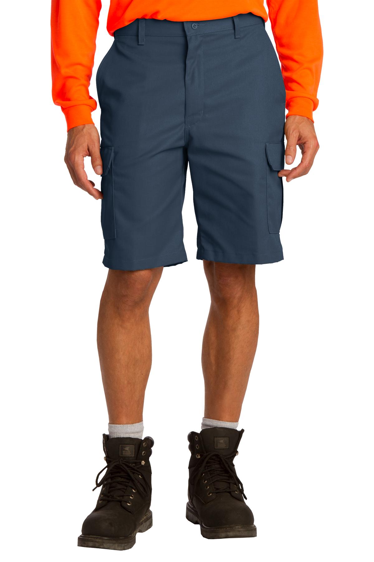 Red Kap Industrial Cargo Short. PT66 - EMBROIDERED