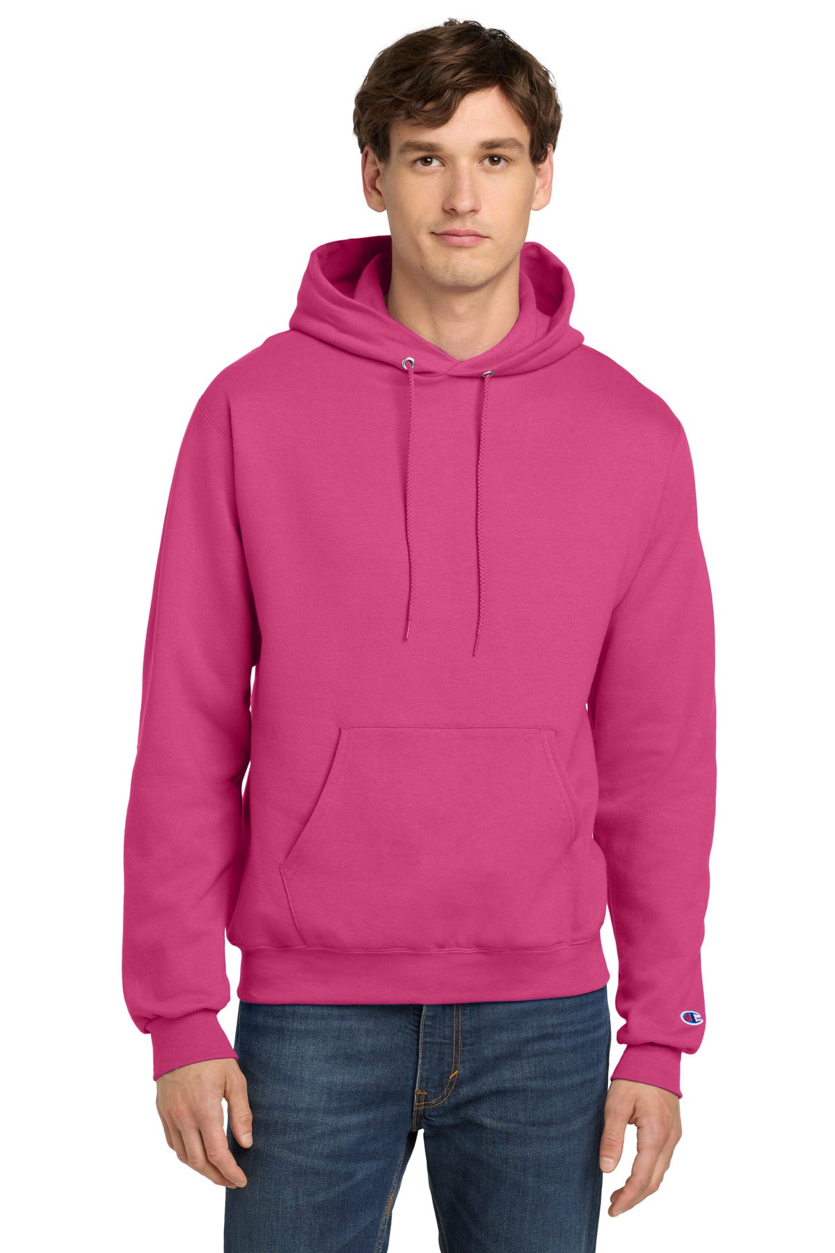 Champion Powerblend Pullover Hoodie. S700 - EMBROIDERED