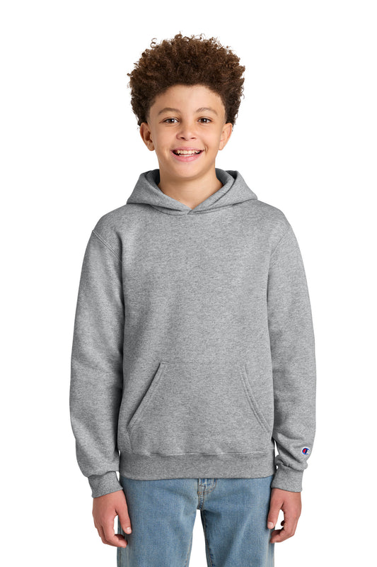 Champion Youth Powerblend Hooded Sweatshirt S790 - EMBROIDERED