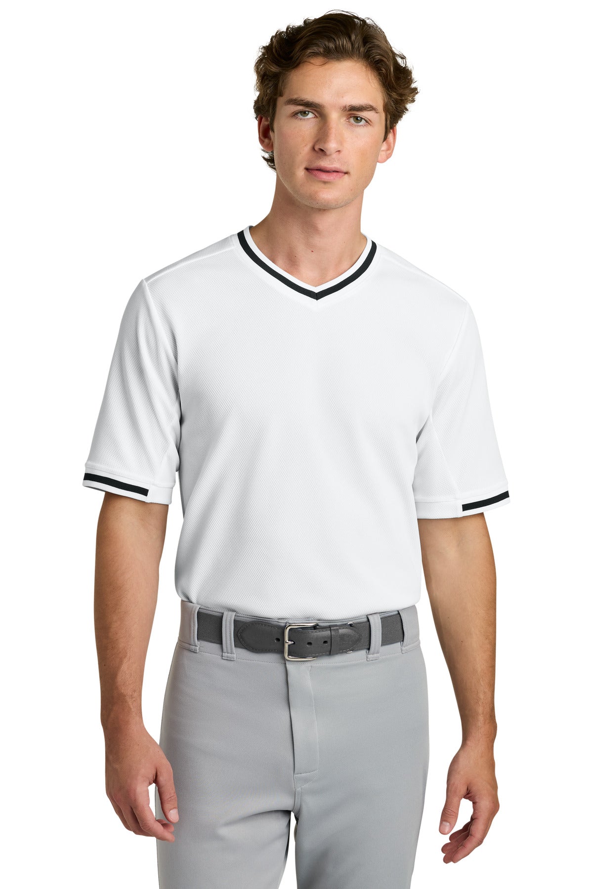 Sport-Tek Tough Mesh V-Neck Baseball Jersey ST221 - EMBROIDERED