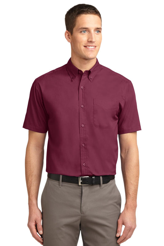 Port Authority Tall Short Sleeve Easy Care Shirt. TLS508 - EMBROIDERED