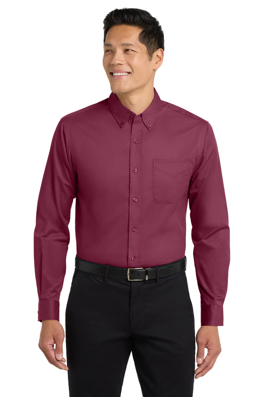 Port Authority Tall Long Sleeve Easy Care Shirt. TLS608 - EMBROIDERED
