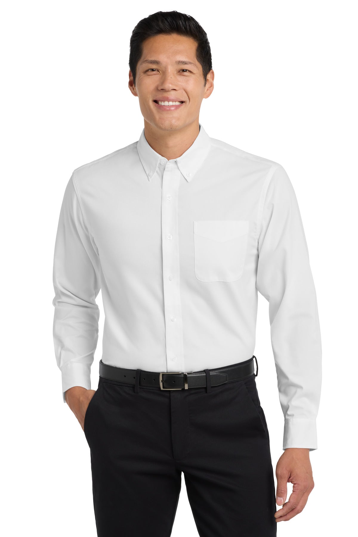 Port Authority Tall Long Sleeve Easy Care Shirt. TLS608 - EMBROIDERED
