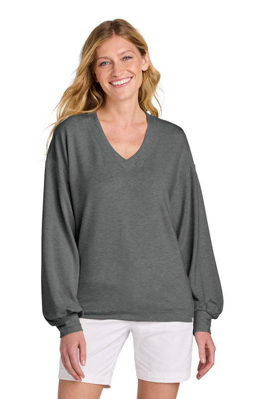 TravisMathew Women's Long Weekend V-Neck TM1LD009 - EMBROIDERED