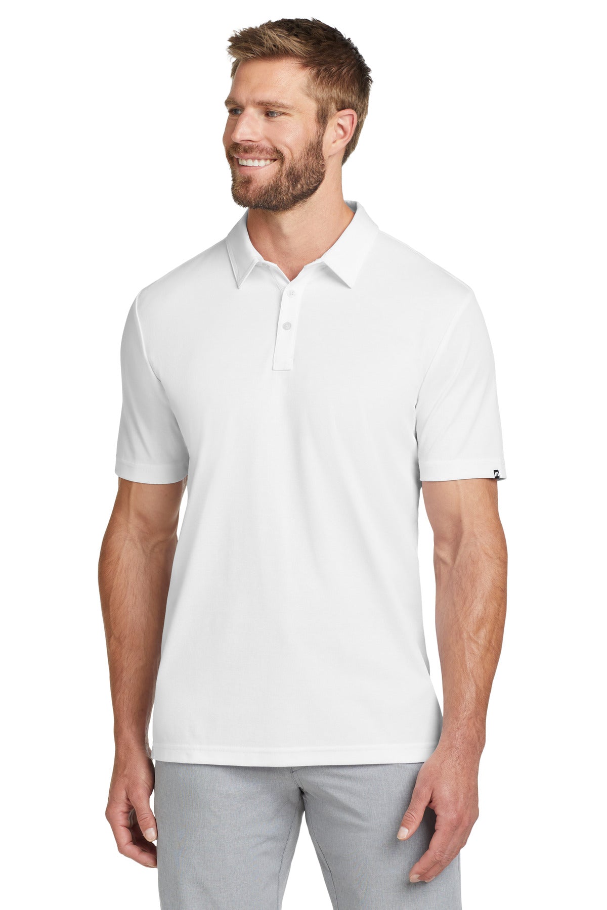 TravisMathew Oceanside Solid Polo. TM1MU411 - EMBROIDERED