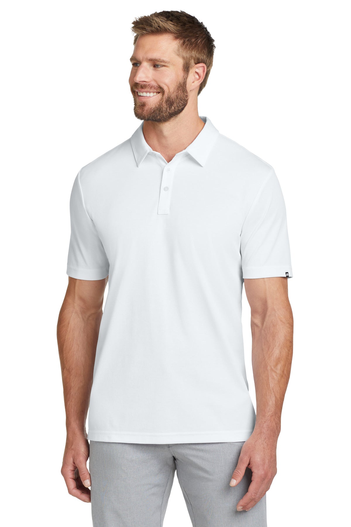 TravisMathew Oceanside Solid Polo. TM1MU411 - EMBROIDERED
