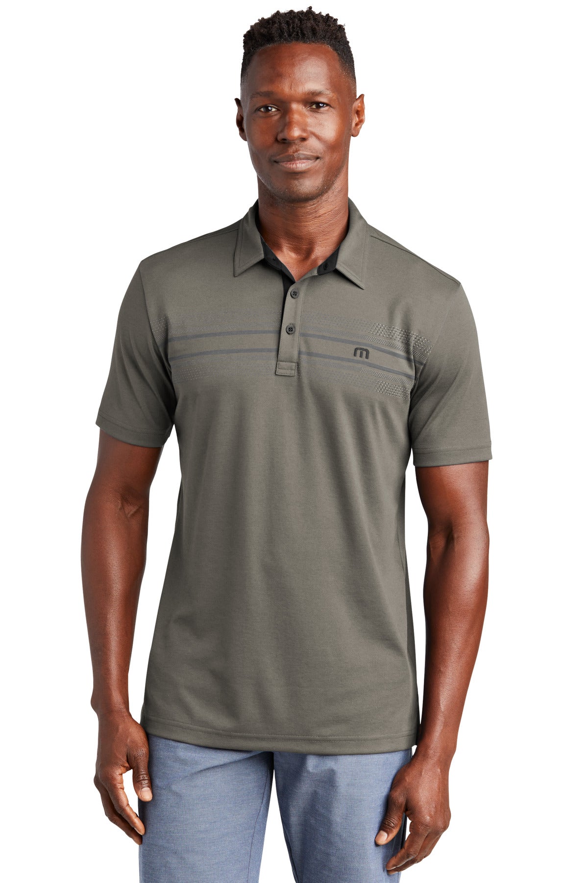 TravisMathew Monterey Chest Stripe Polo TM1MW450 - EMBROIDERED