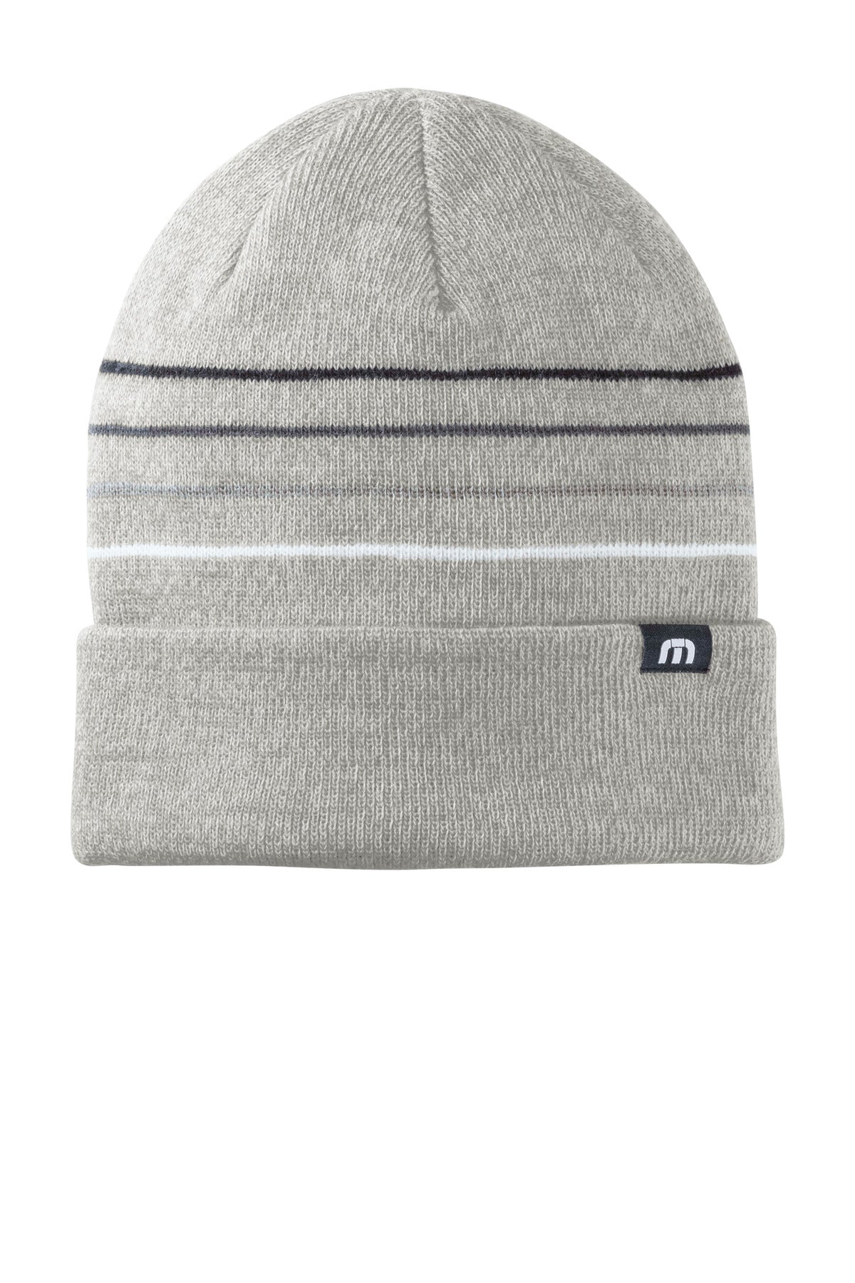 TravisMathew Striped Cuffed Beanie TM1MY393 - EMBROIDERED