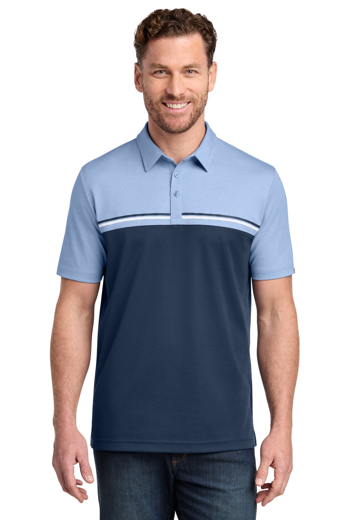 TravisMathew Sunset Blocked Polo TM1MY401 - EMBROIDERED
