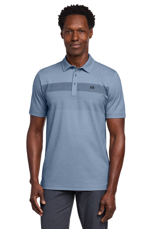 TravisMathew Coastal Chest Stripe Polo TM1MY402 - EMBROIDERED