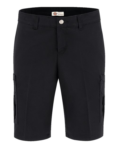 Dickies Women's Industrial Cotton Cargo Shorts - FR33 - EMBROIDERED