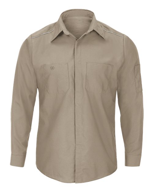 Red Kap Men's Tall Pro Airflow Long Sleeve Work Shirt - SP3AT - EMBROIDERED