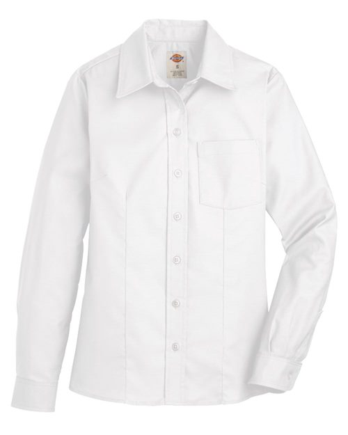 Dickies Women's Oxford Long Sleeve Shirt - L254 - EMBROIDERED