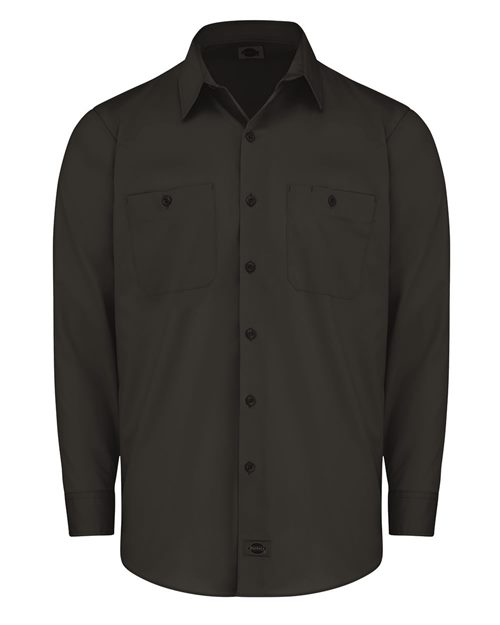 Dickies Men's Industrial Worktech Ventilated Long Sleeve Work Shirt - LL51 - EMBROIDERED