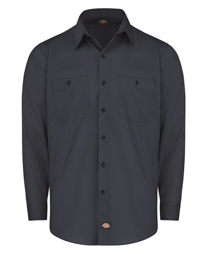 Dickies Men's Tall Industrial Worktech Ventilated Long Sleeve Work Shirt - LL51T - EMBROIDERED