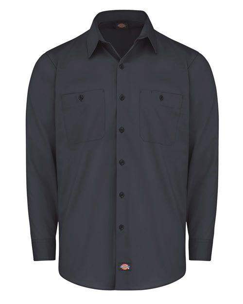 Dickies Men's Tall Industrial Worktech Ventilated Long Sleeve Work Shirt - LL51T - EMBROIDERED