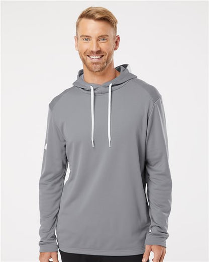 Adidas. Men's Textured Mixed Media Hooded Sweatshirt. A530