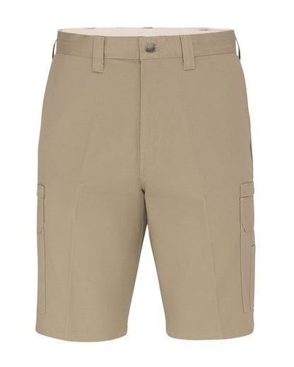 Dickies Men's Extended Sizes 11" Industrial Cotton Cargo Shorts - LR33EXT - EMBROIDERED