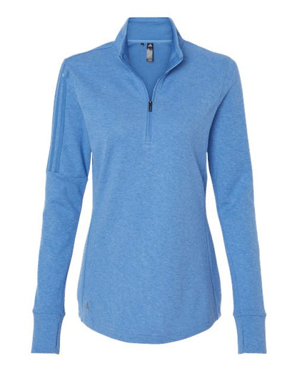 Adidas. Women's 3-Stripes Quarter-Zip Pullover Sweater. A555