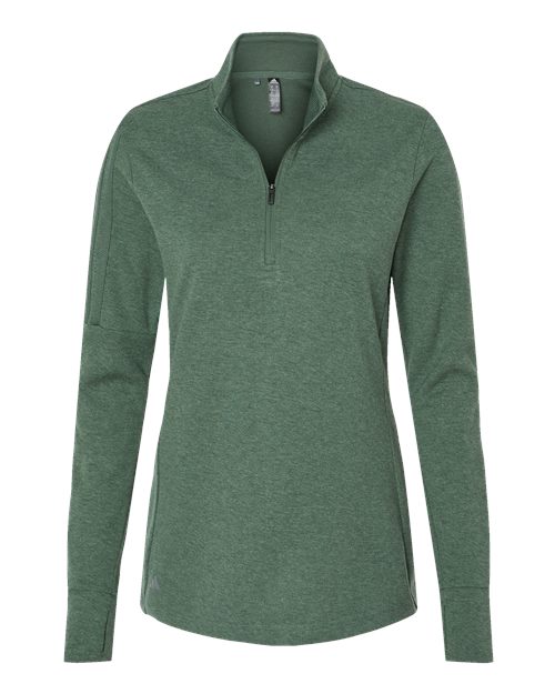 Adidas. Women's 3-Stripes Quarter-Zip Pullover Sweater. A555