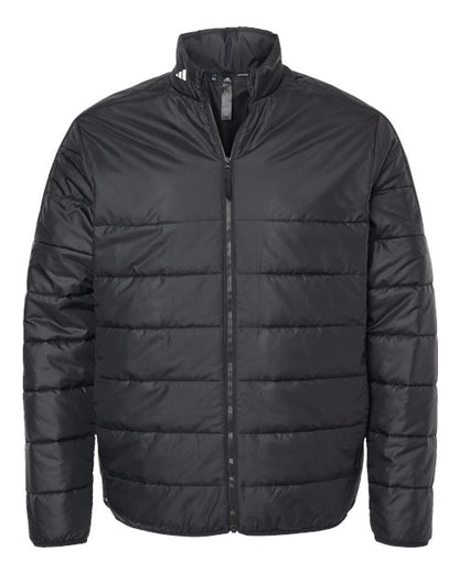 Adidas Men's 3-Stripes Puffer Full-Zip Jacket - A570 - EMBROIDERED