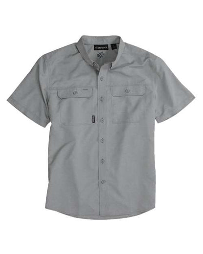 DRI DUCK Men's Crossroad Woven Short Sleeve Shirt - 4445 - EMBROIDERED