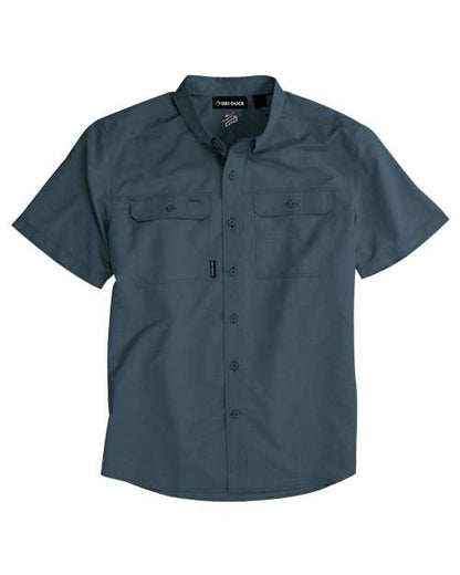 DRI DUCK Men's Crossroad Woven Short Sleeve Shirt - 4445 - EMBROIDERED