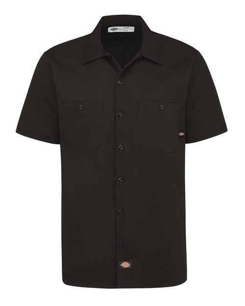 Dickies Men's Industrial Short Sleeve Cotton Work Shirt - S307 - EMBROIDERED