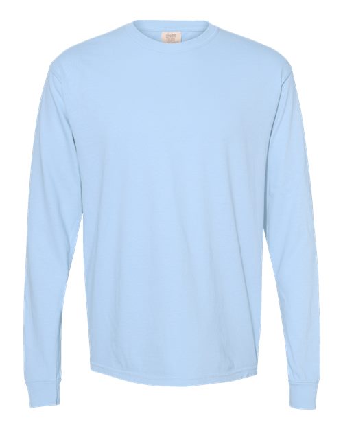 Comfort Colors Unisex Garment-Dyed Heavyweight Long Sleeve T-Shirt - 6014 - EMBROIDERED