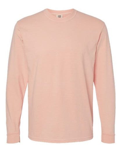 Comfort Colors Unisex Garment-Dyed Heavyweight Long Sleeve T-Shirt - 6014 - EMBROIDERED