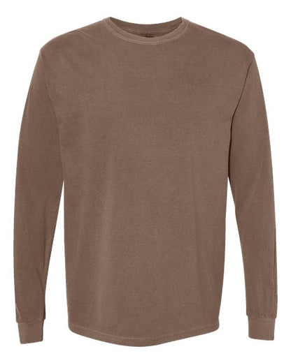 Comfort Colors Unisex Garment-Dyed Heavyweight Long Sleeve T-Shirt - 6014 - EMBROIDERED