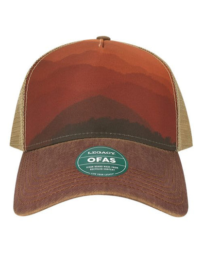 LEGACY Old Favorite Five-Panel Trucker Cap - OFAFP - EMBROIDERED