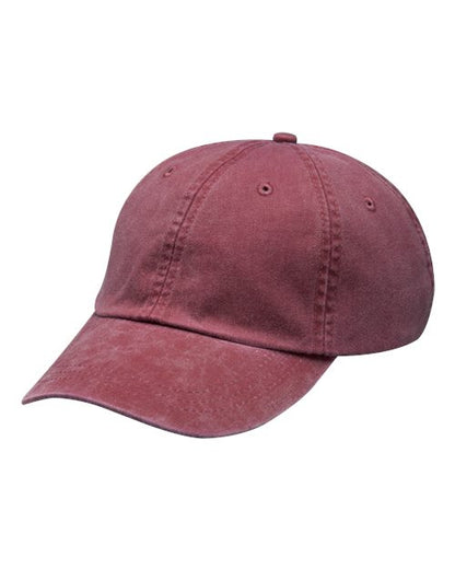 Adams Headwear Optimum Pigment-Dyed Dad Hat - LP101 - EMBROIDERED