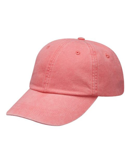 Adams Headwear Optimum Pigment-Dyed Dad Hat - LP101 - EMBROIDERED